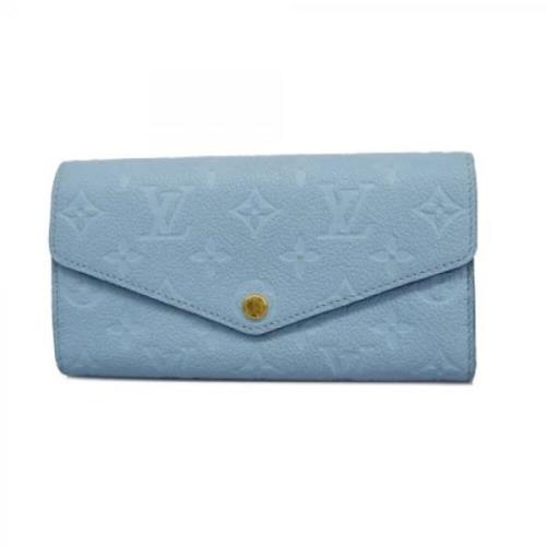 Pre-owned Fabric wallets Louis Vuitton Vintage , Blue , Dames