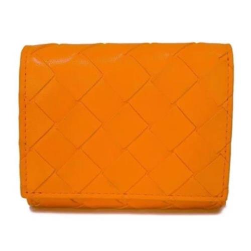 Pre-owned Fabric wallets Bottega Veneta Vintage , Orange , Dames