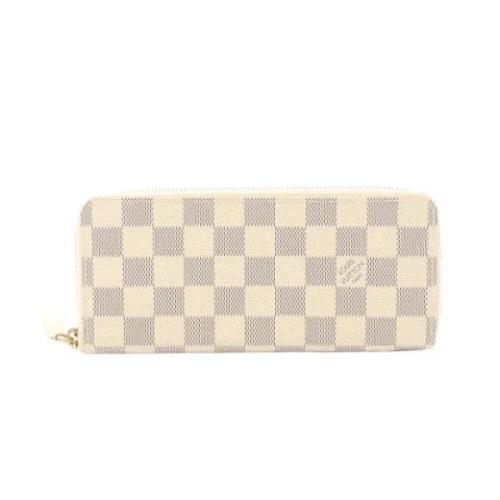 Pre-owned Leather wallets Louis Vuitton Vintage , White , Dames