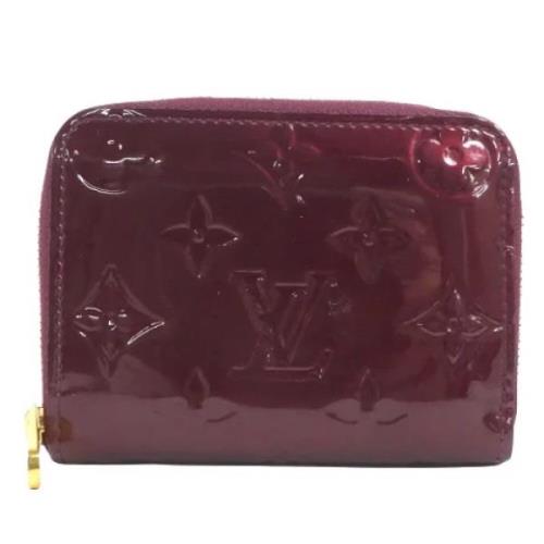 Pre-owned Leather wallets Louis Vuitton Vintage , Red , Dames