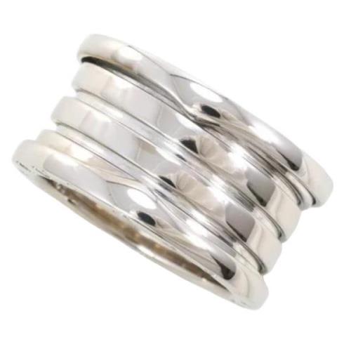 Pre-owned Metal rings Bvlgari Vintage , Gray , Dames