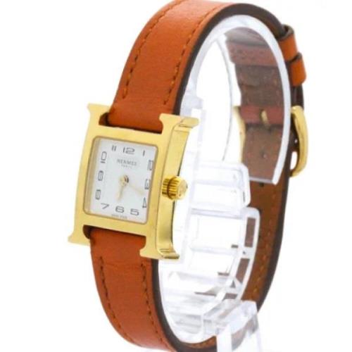 Pre-owned Metal watches Hermès Vintage , Brown , Dames