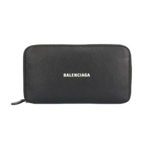 Pre-owned Leather wallets Balenciaga Vintage , Black , Dames