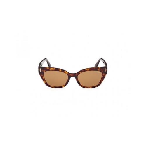 Onregelmatige Acetaat Zonnebril Ft1031 52E Tom Ford , Brown , Dames