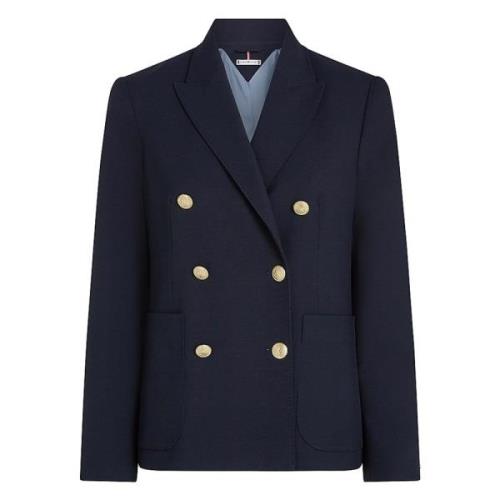 Woestijnhemel Blazer voor Vrouwen Tommy Hilfiger , Blue , Dames