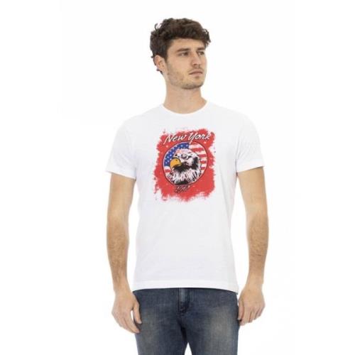 Kleding T-Shirt Trussardi , White , Heren