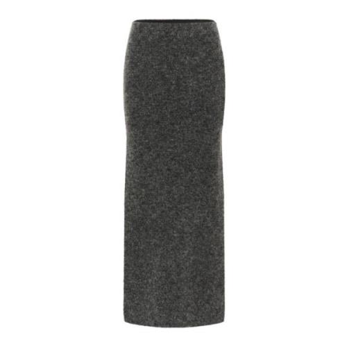 Lange Rok Houtskool Melange Alphagz Gestuz , Gray , Dames