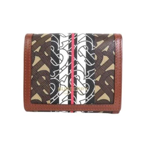 Pre-owned Canvas wallets Burberry Vintage , Brown , Dames