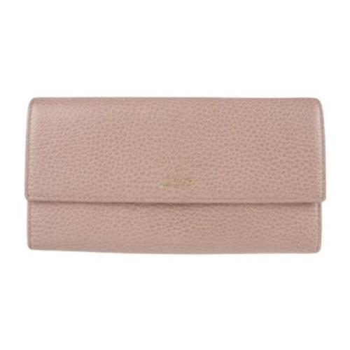 Pre-owned Leather wallets Gucci Vintage , Pink , Dames