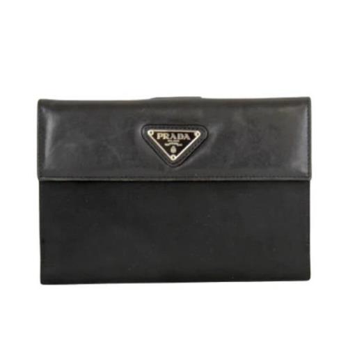 Pre-owned Nylon wallets Prada Vintage , Black , Dames