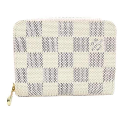 Pre-owned Canvas wallets Louis Vuitton Vintage , Beige , Dames