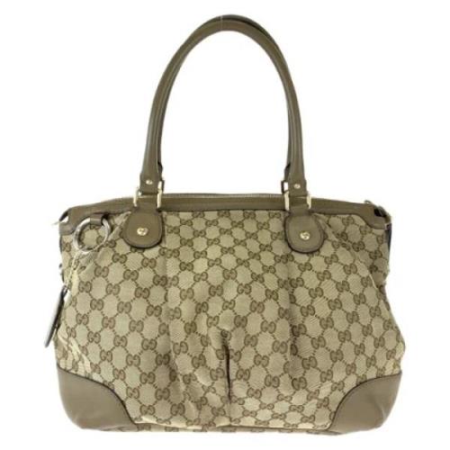 Pre-owned Canvas gucci-bags Gucci Vintage , Brown , Dames