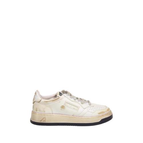 Witte Vintage Lage Sneaker Autry , White , Dames