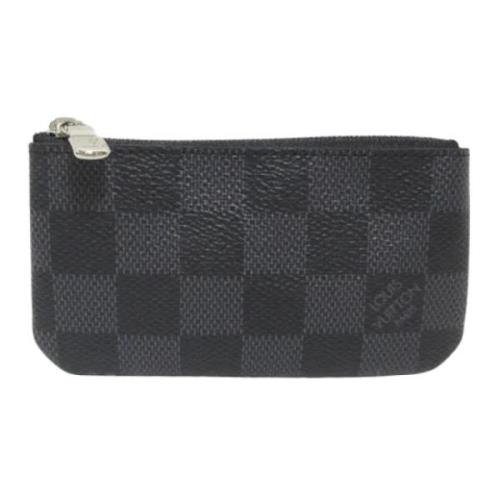 Pre-owned Canvas wallets Louis Vuitton Vintage , Black , Dames