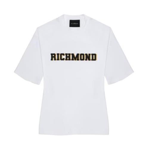 Korte Mouw T-shirt met Logoprint John Richmond , White , Heren