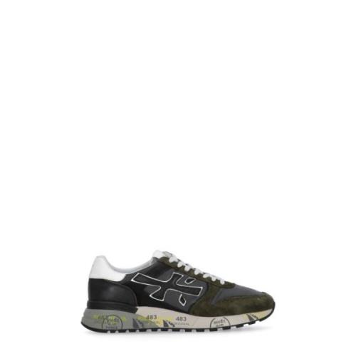 Groen Wit Leren Sneakers voor Heren Premiata , Green , Heren