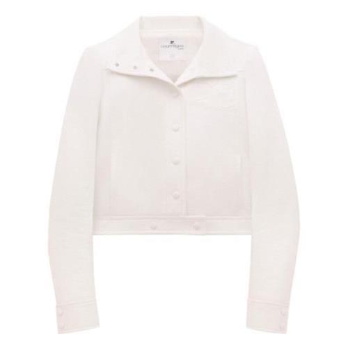 Witte Vinyl Jas Courrèges , White , Dames