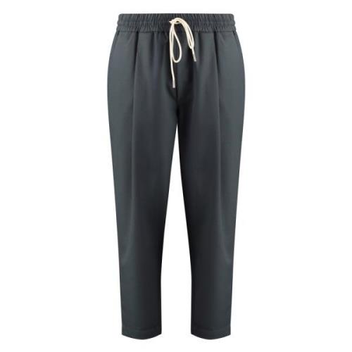 Trekkoord Wollen Broek Drole de Monsieur , Gray , Heren