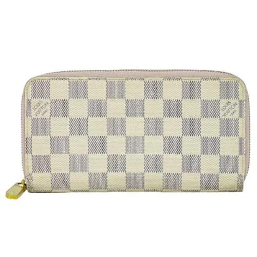 Pre-owned Canvas wallets Louis Vuitton Vintage , White , Dames