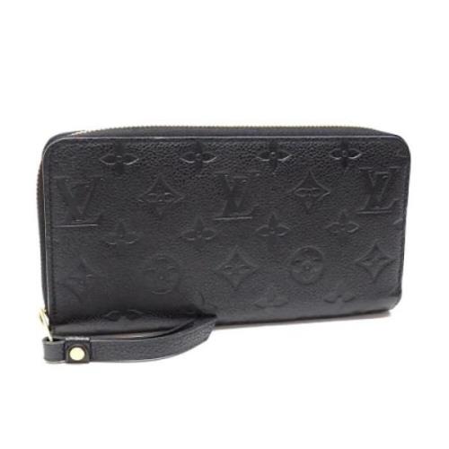 Pre-owned Canvas wallets Louis Vuitton Vintage , Black , Dames