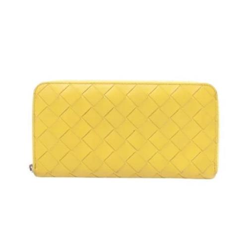 Pre-owned Leather wallets Bottega Veneta Vintage , Yellow , Dames