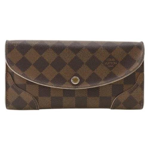 Pre-owned Canvas wallets Louis Vuitton Vintage , Brown , Dames