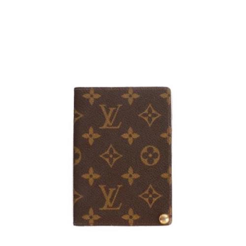 Pre-owned Leather wallets Louis Vuitton Vintage , Brown , Dames