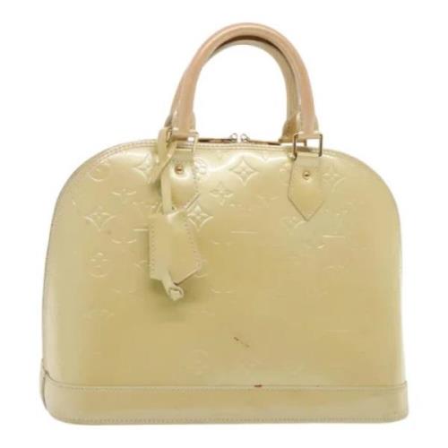 Pre-owned Leather handbags Louis Vuitton Vintage , Beige , Dames