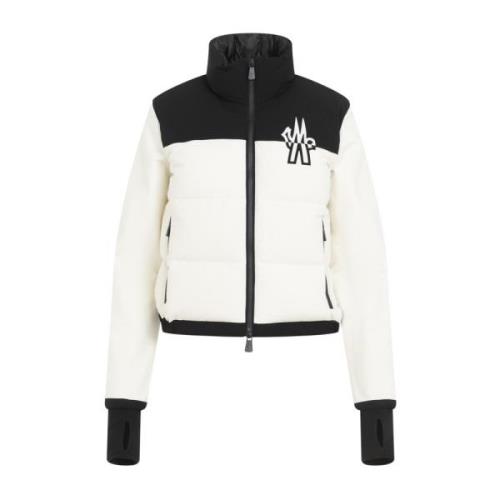 Natuurlijke Zip Up Cardigan Moncler , White , Dames