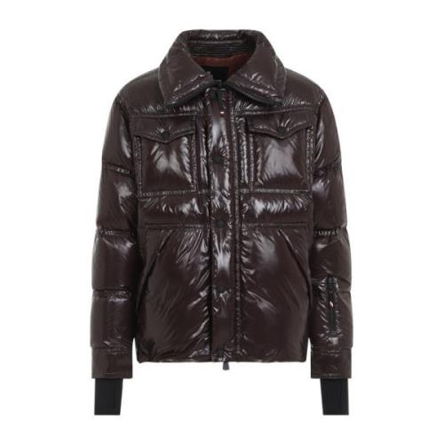 Taupe Overhemdjasje Moncler , Brown , Heren