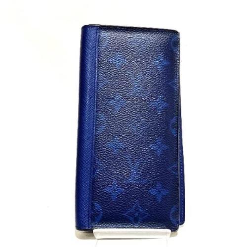 Pre-owned Canvas wallets Louis Vuitton Vintage , Blue , Dames