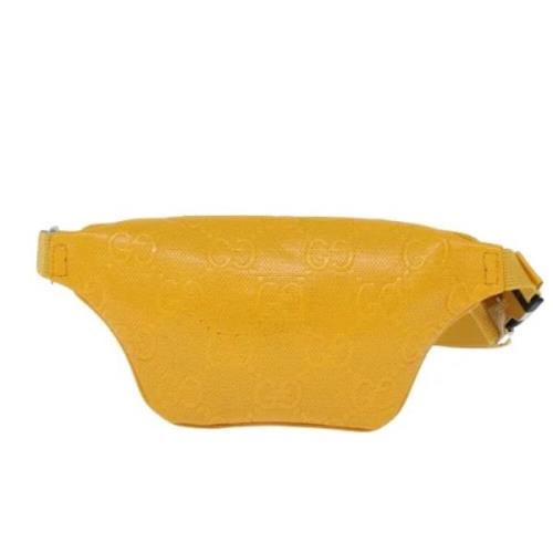 Pre-owned Leather gucci-bags Gucci Vintage , Yellow , Dames