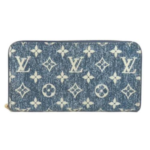 Pre-owned Fabric wallets Louis Vuitton Vintage , Blue , Dames