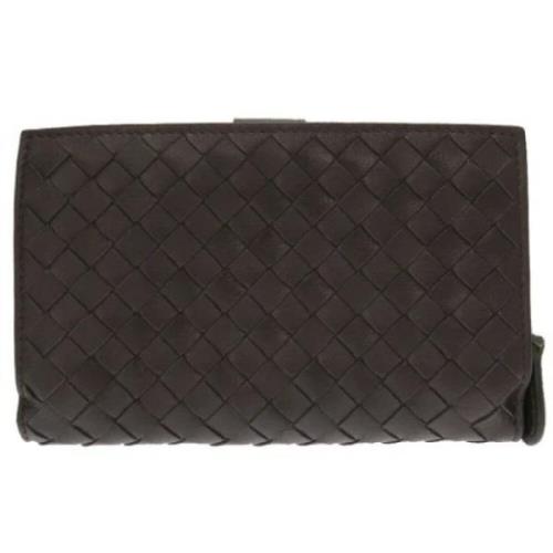 Pre-owned Leather wallets Bottega Veneta Vintage , Brown , Dames