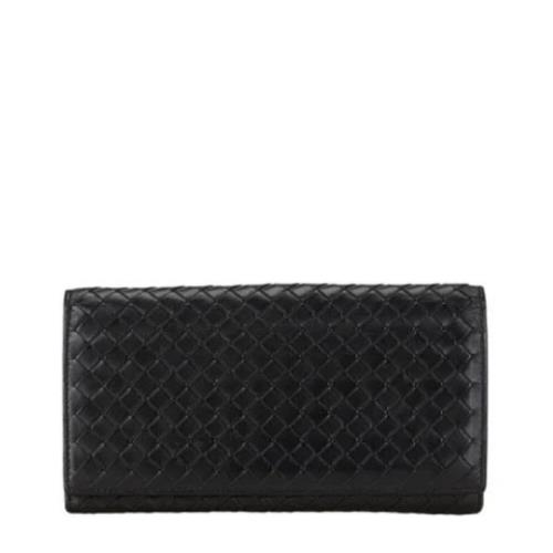 Pre-owned Leather wallets Bottega Veneta Vintage , Black , Dames