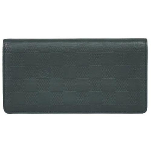 Pre-owned Canvas wallets Louis Vuitton Vintage , Black , Heren