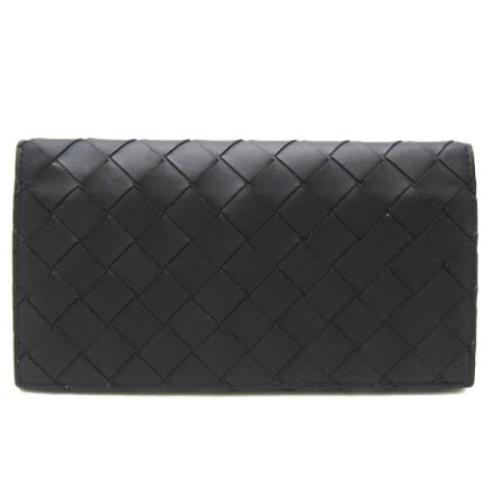 Pre-owned Leather wallets Bottega Veneta Vintage , Black , Dames