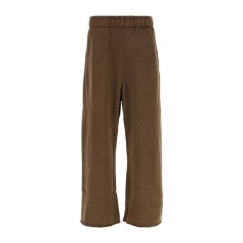 Bruine Katoenen Joggers voor Mannen Entire Studios , Brown , Heren