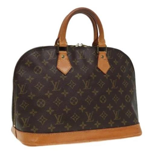 Pre-owned Canvas handbags Louis Vuitton Vintage , Brown , Dames