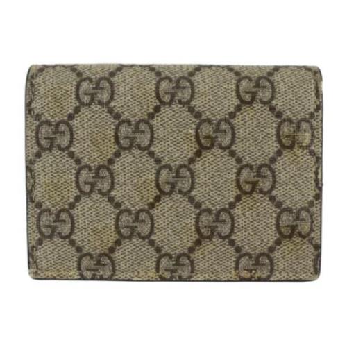 Pre-owned Canvas wallets Gucci Vintage , Beige , Unisex