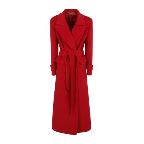 Dameskleding Jassen Rood Aw24 Tagliatore , Red , Dames