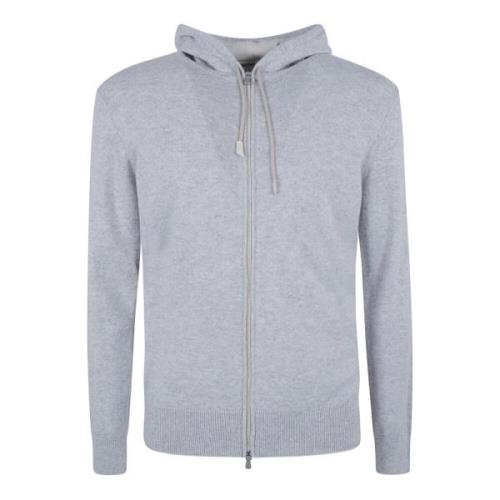 Lichtgrijs Ivoor Hoodie Eleventy , Gray , Heren