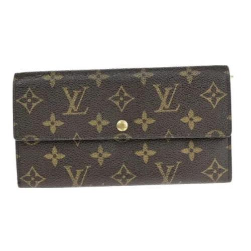 Pre-owned Canvas wallets Louis Vuitton Vintage , Brown , Dames