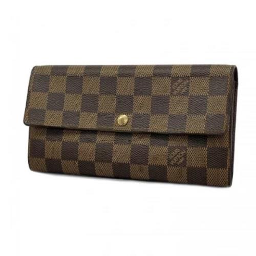 Pre-owned Fabric wallets Louis Vuitton Vintage , Brown , Dames