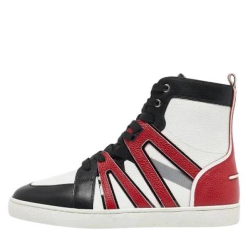 Pre-owned Leather sneakers Christian Louboutin Pre-owned , Multicolor ...