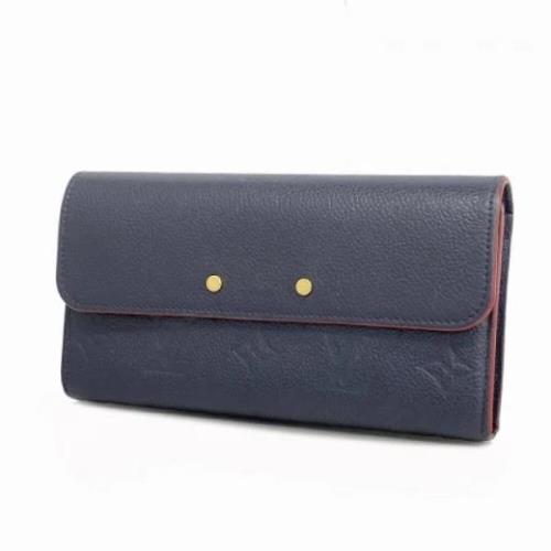 Pre-owned Fabric wallets Louis Vuitton Vintage , Blue , Dames