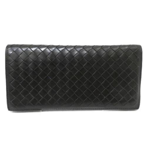 Pre-owned Leather wallets Bottega Veneta Vintage , Brown , Dames