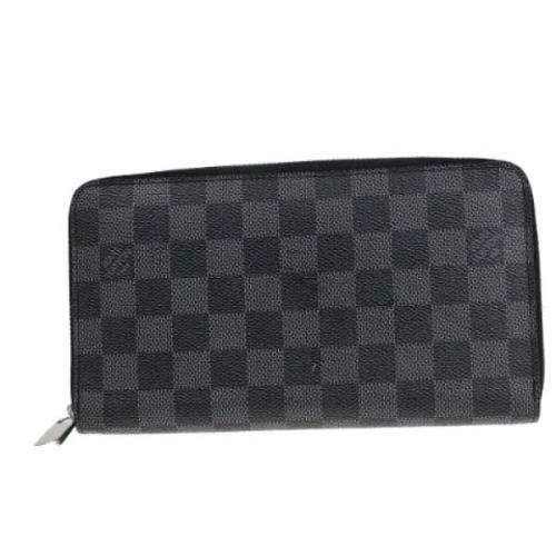 Pre-owned Canvas wallets Louis Vuitton Vintage , Black , Dames