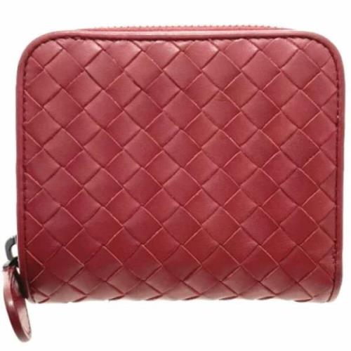 Pre-owned Leather wallets Bottega Veneta Vintage , Red , Dames