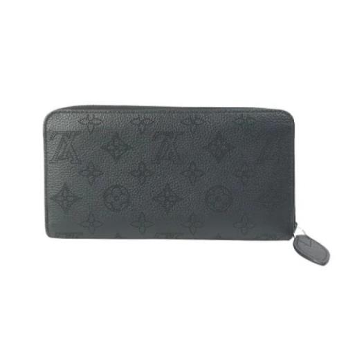 Pre-owned Leather wallets Louis Vuitton Vintage , Black , Dames